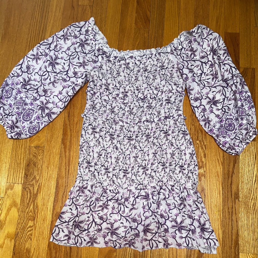 Anthropologie summer dress! Super cute and fitted on the waist
